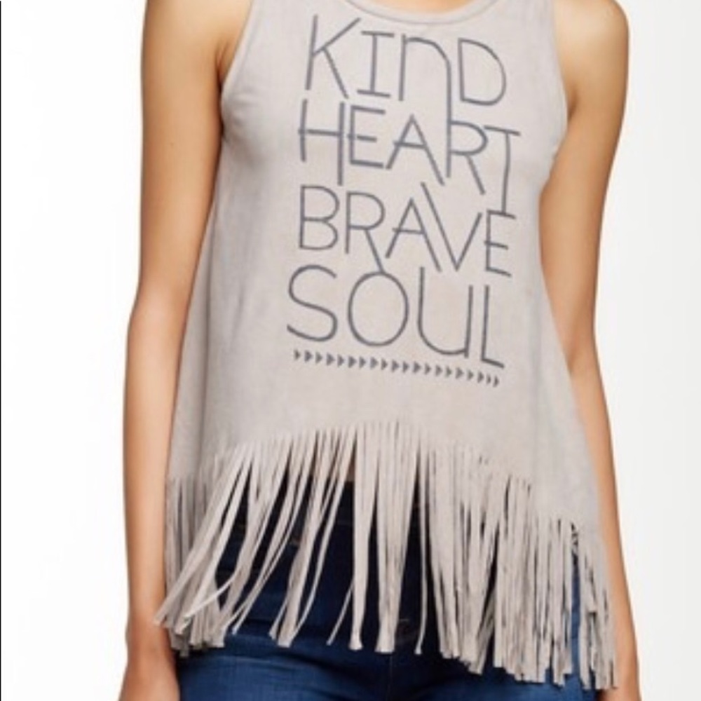 Eye Shadow Fringe Tank Top